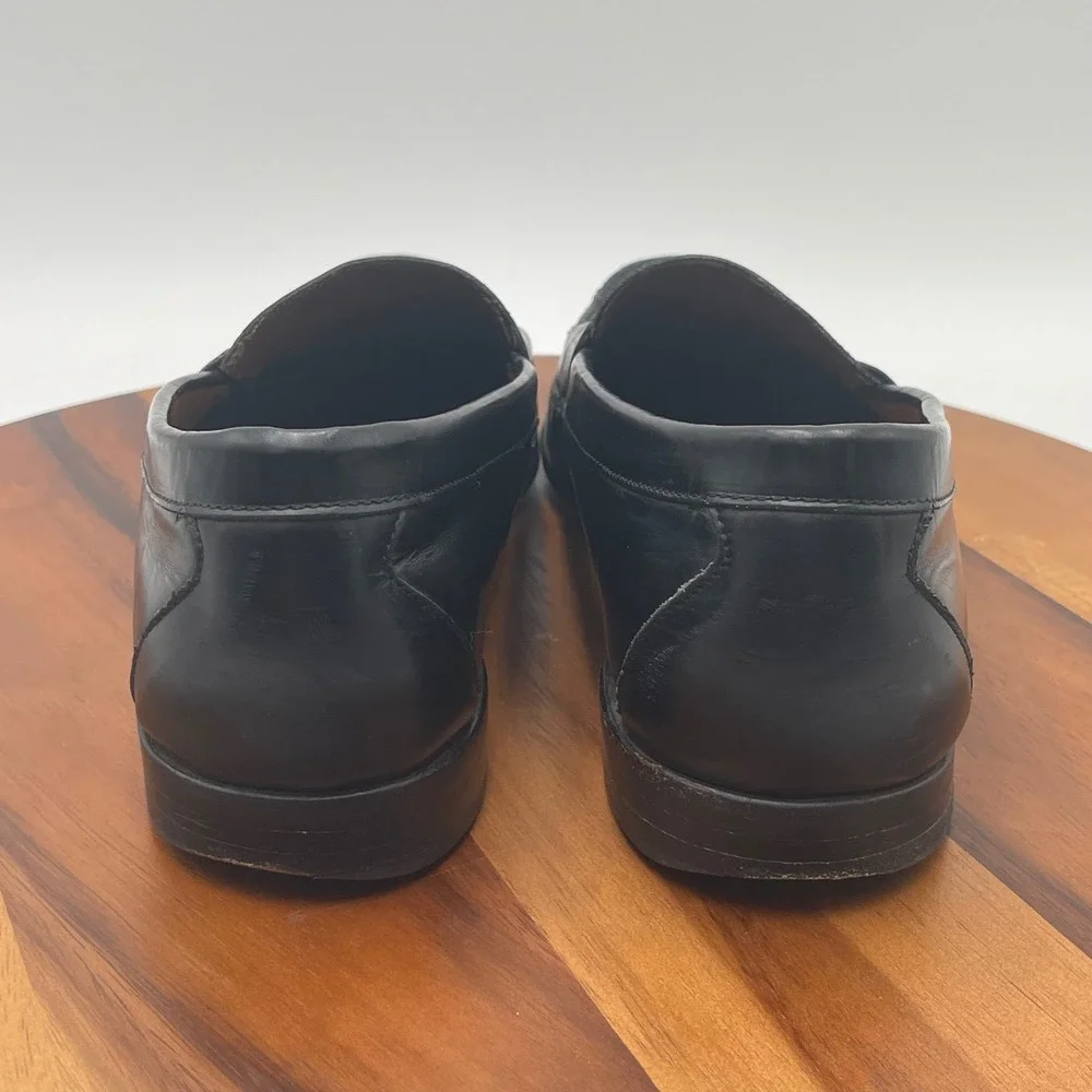 Allen Edmonds Walden Black Leather Penny Loafers Mens 13 B Made in USA 42470